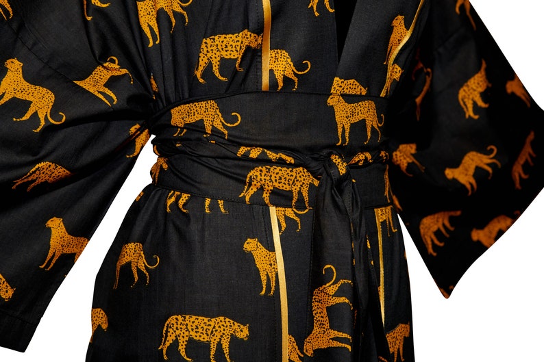 Leopard Printed Kimono - Frida kimono - Robes - Short - Midi image 6