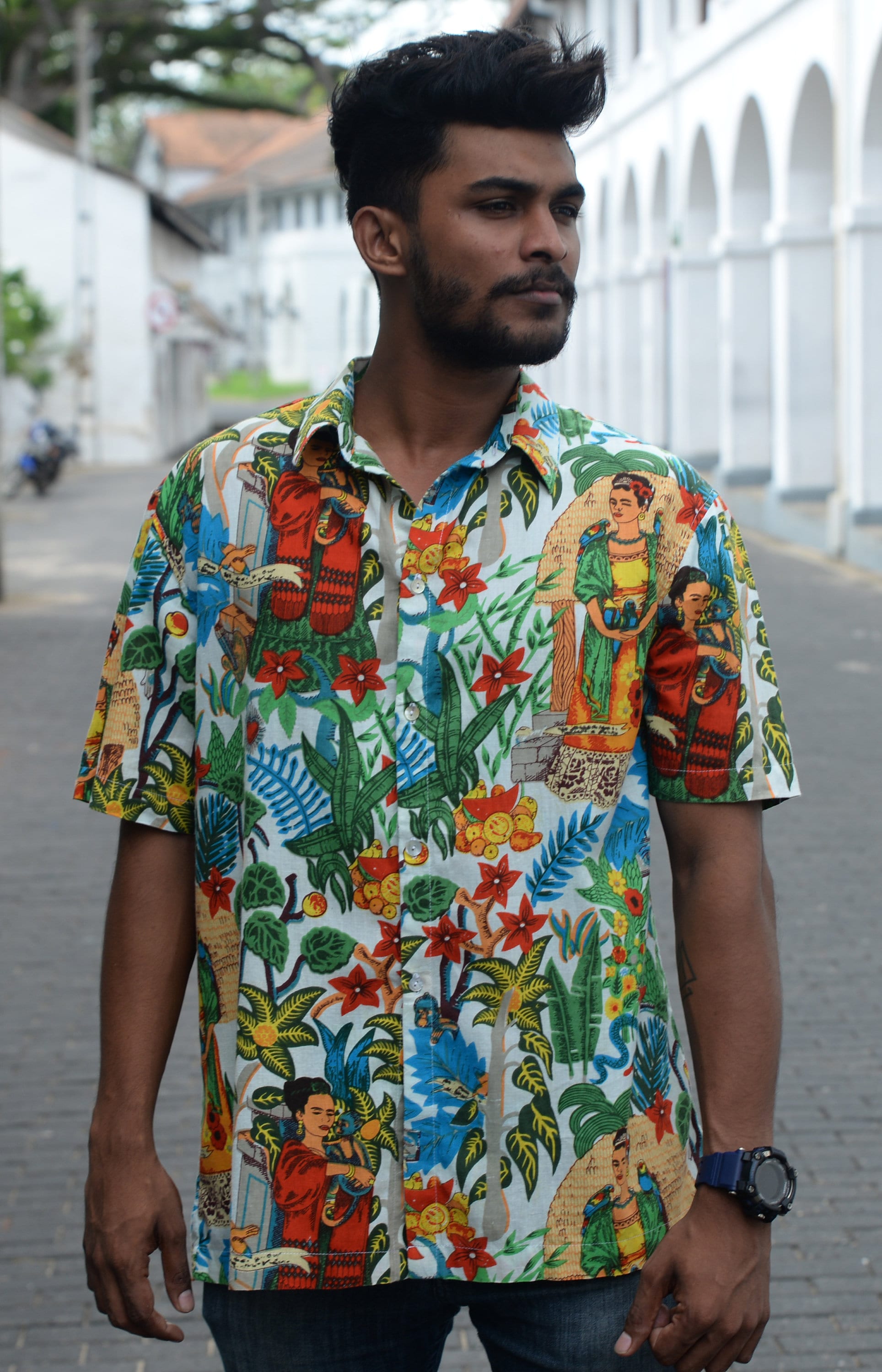 Camicia ispirata a Frida Kahlo per uomo o donna Camicia per amanti dell arte Etsy Italia