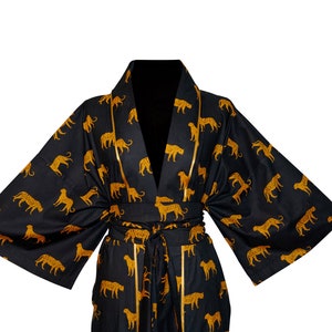 Leopard Printed Kimono - Frida kimono - Robes - Short - Midi image 4