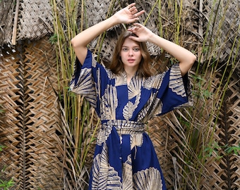 Palm Leaf Kimono Robes
