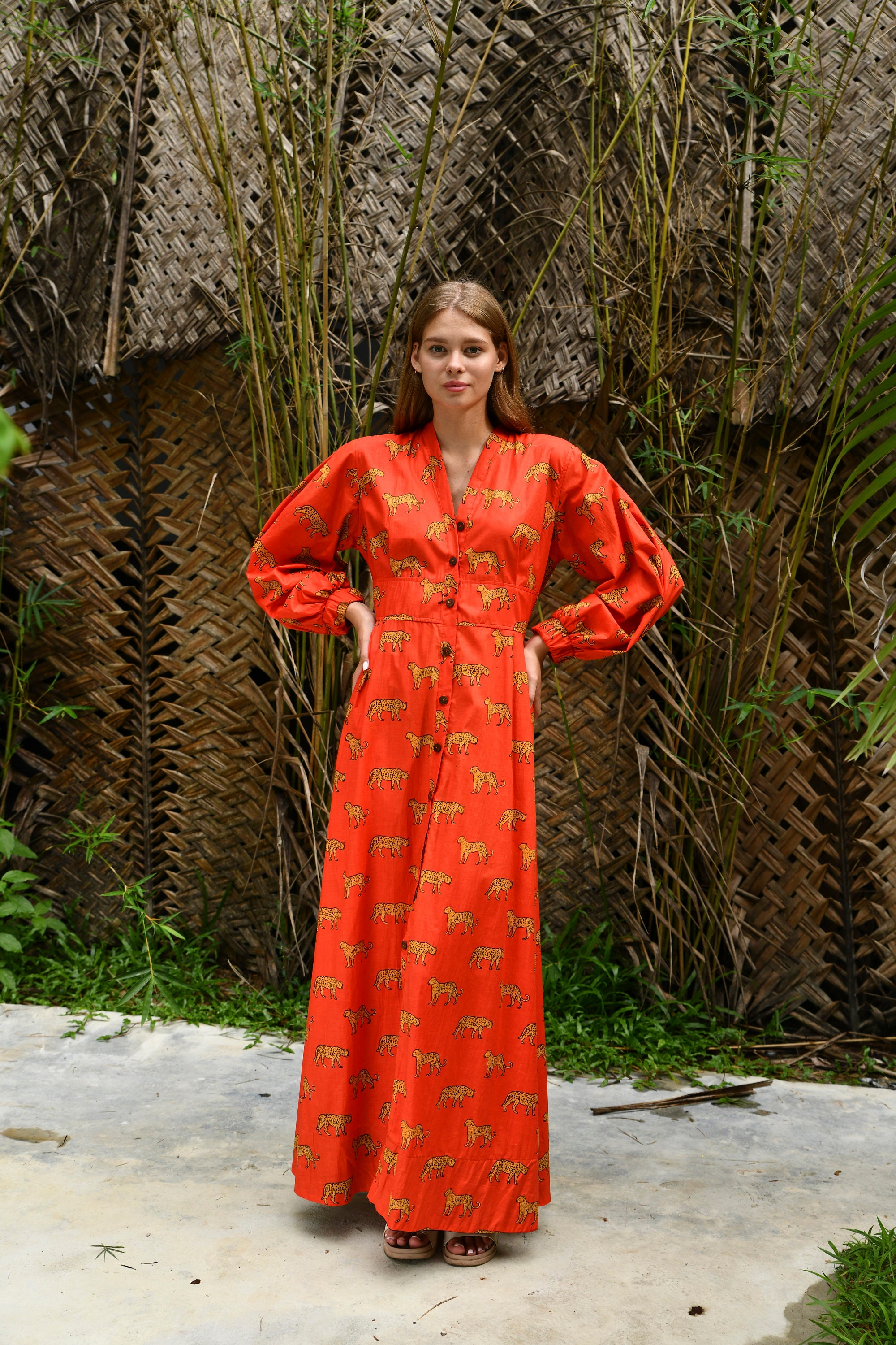 Bishop Sleeve Maxi Dress Etsy UK