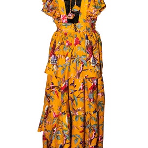 Birds of Paradise Ruffle Dress - Etsy
