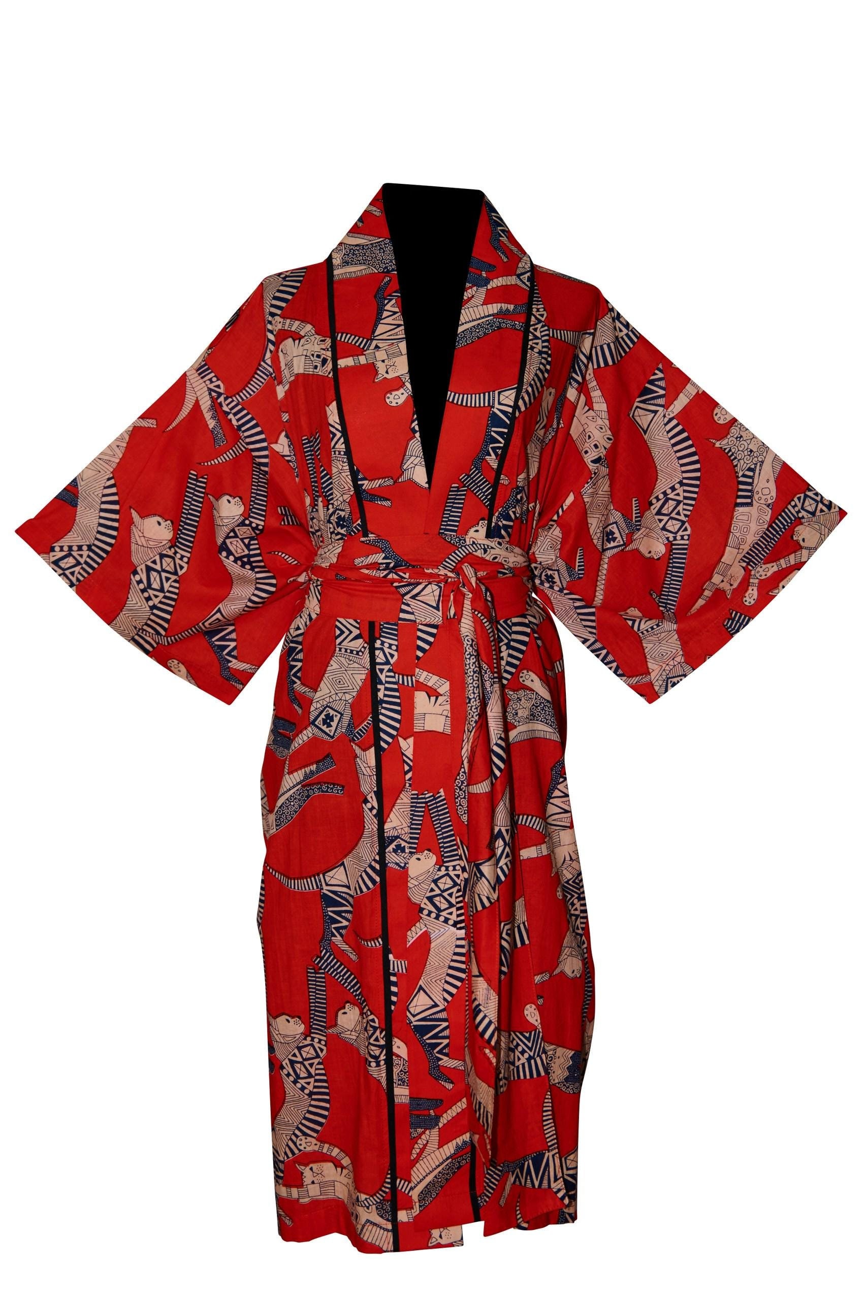 Cat print kimono -  robe