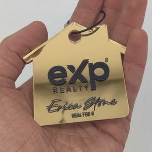Custom Keychain with Logo, Real Estate Keychain, Realtor Closing Gift, Housewarming Gift, Realtor Gift, Keychain, Welcome Home Keychain