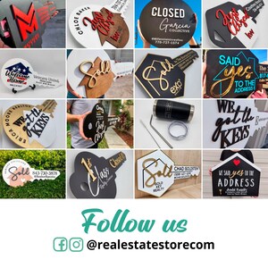 Realtor Sold Key, Wood House Key Sign, 3D Sold Key, Closing Realtor ...