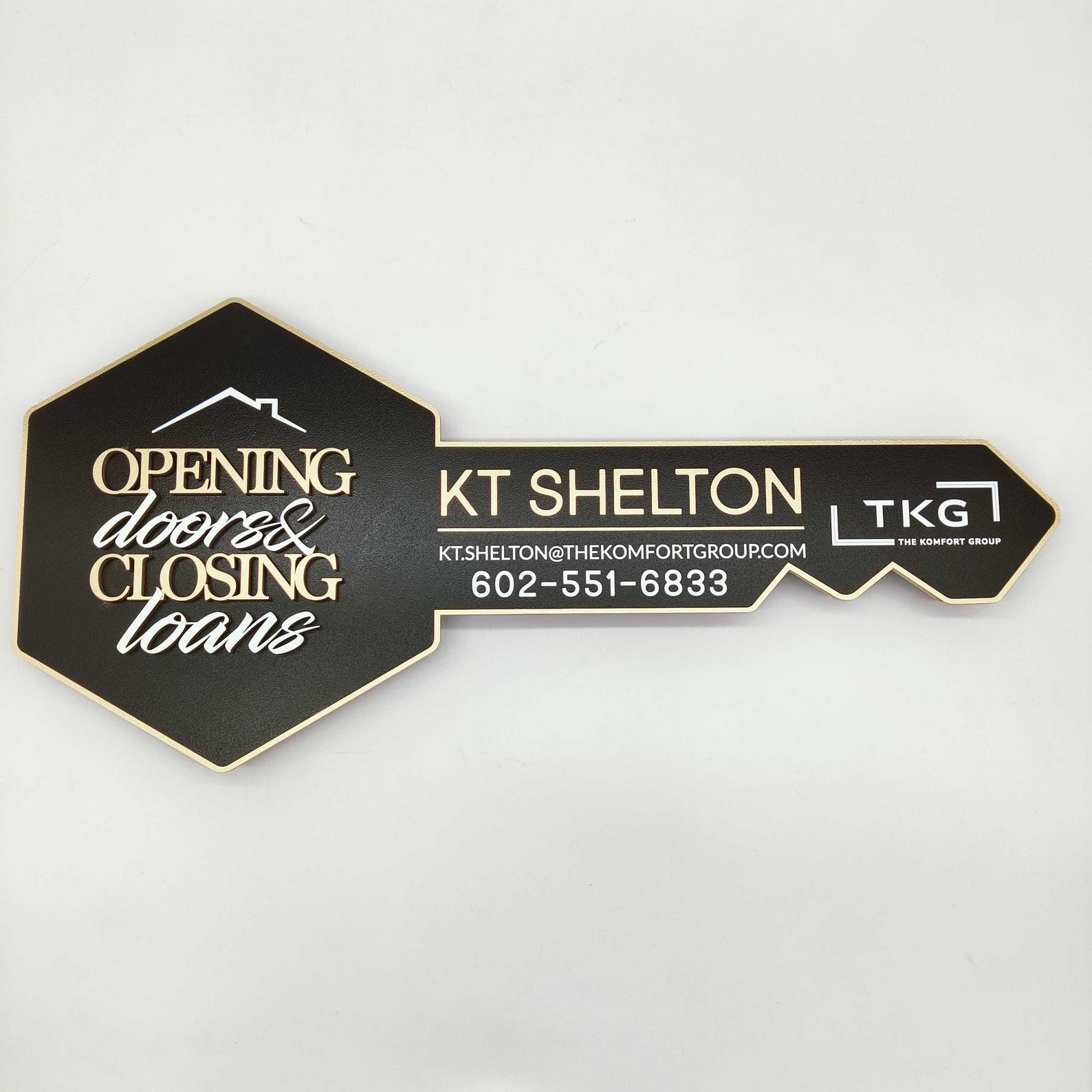 Realtor Closing Key Opening Doors Custom Sign, 3D Key Sign, Sold Real Estate Agent Key ...