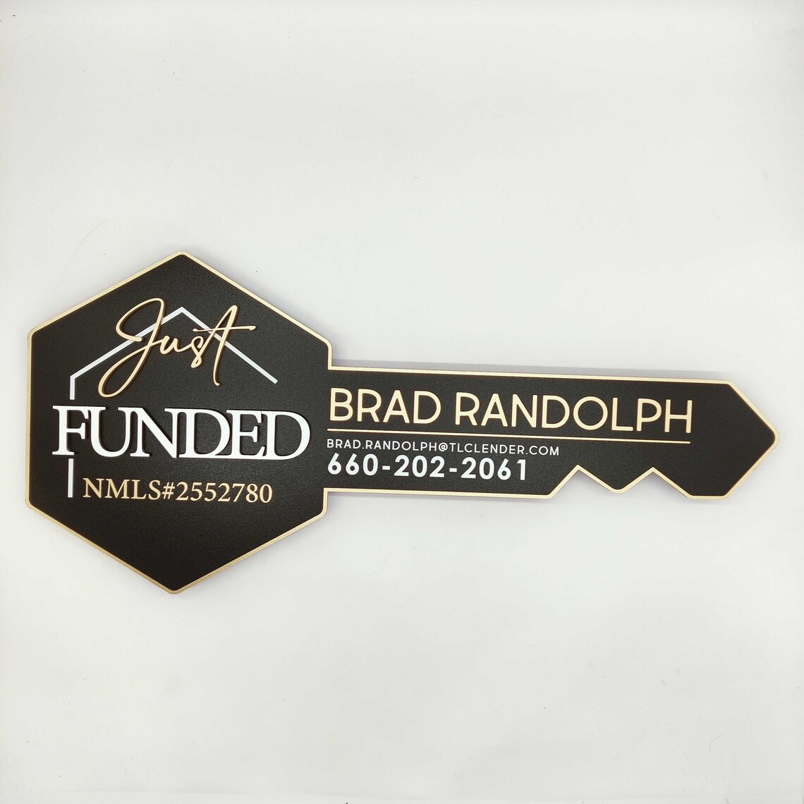 Just Funded, 3D Key Sold Sign, Closing Photo Prop, Funded Key Sign for ...
