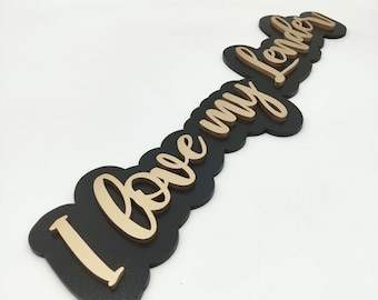 Lender Hashtag Sign | I Love My Lender | # Signage | Custom Accessory