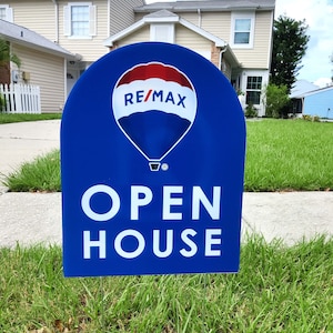 Arched REMAX Open House Sign, Remax Open House Yard Sign, Modern Open House Sign, Open House Yard Sign, Real Estate Agent Open House