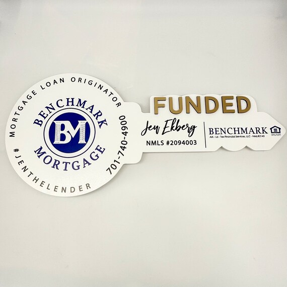 Funded Key Sign for Mortgage Company, Mortgage Sign, Loan ...