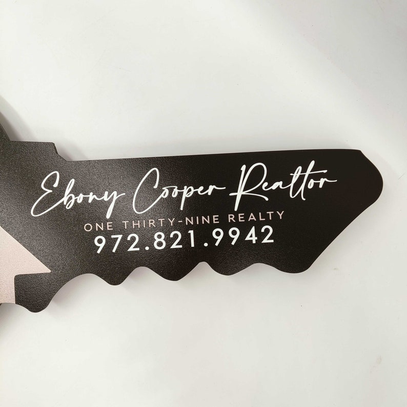 Realtor Key Picture Sign Said YES to the Address, 3D Realtor Custom Sign, Personalised Sign ...