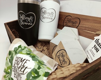 Cesta de regalo de boda, Cesta de regalo de inauguración de la casa, Cesta de regalo para los novios, Caja de regalo para el nuevo hogar, Juego de regalos de boda, Hogar dulce hogar