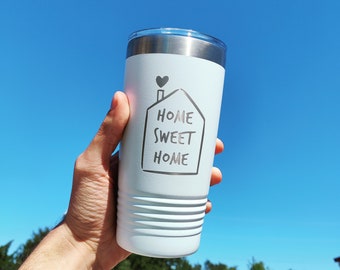 Home Sweet Home Tumbler, Housewarming Gift, Realtor Gift, Real Estate Tumbler, New Home Gift, Realtor Gift, Realtor Coffee Tumbler