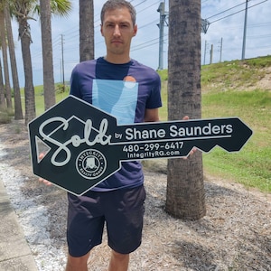 Key Sold Sign, Closing Photo Prop, 3D Key Sign for Realtors, Realtor Gift, Closing Sign, Sold Sign, Custom Sign, Giant Key