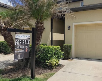 Aluminum Realtor Yard Sign, Double-Sided Outdoor Signage