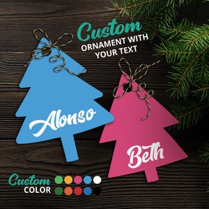 Custom Christmas Tree Ornament, Personalized Christmas Ornament , Name Ornament