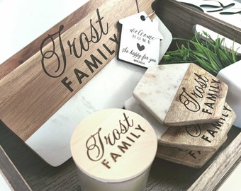Cesta de regalo, regalo para el nuevo hogar, cesta de regalo para el hogar, cesta de regalo para el nuevo propietario de la casa, caja de regalo para el nuevo hogar, juego de regalos para el nuevo hogar, cesta de regalo personalizada