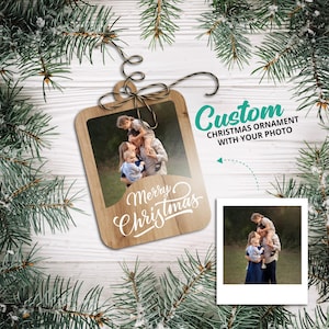 Personalized Photo Ornament – The Perfect Christmas Gift for Your Family | Customizable Holiday Decoration for a Special Touch