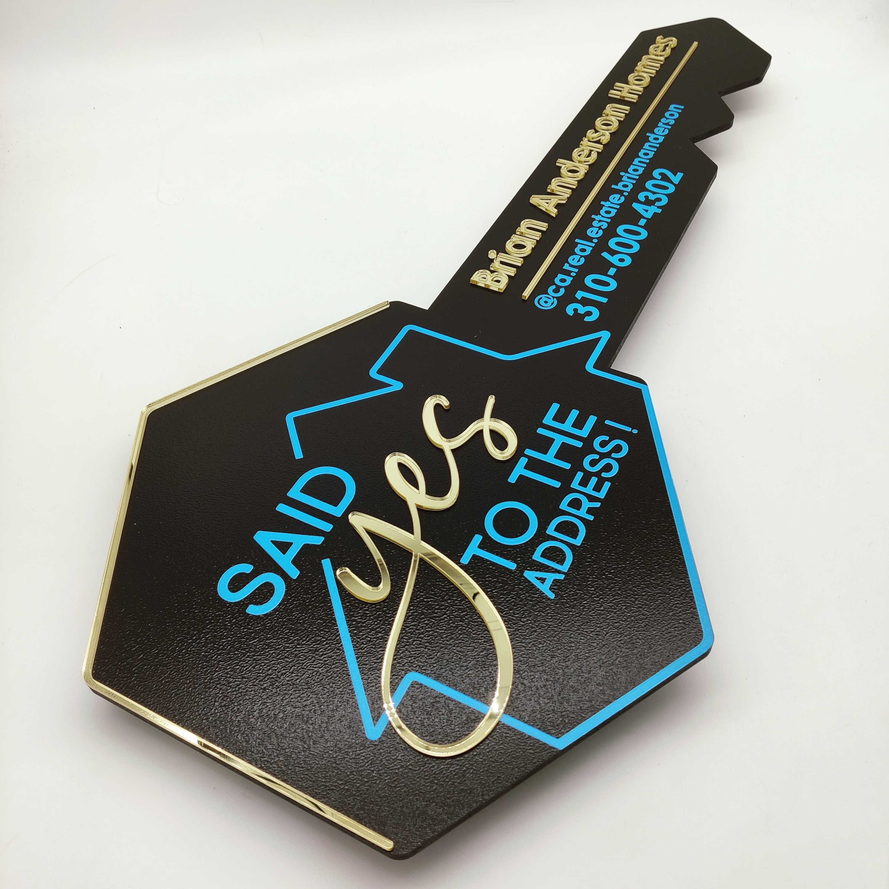 Said Yes to the Address, Key Sold Sign, Closing Photo Prop, Modern Key ...