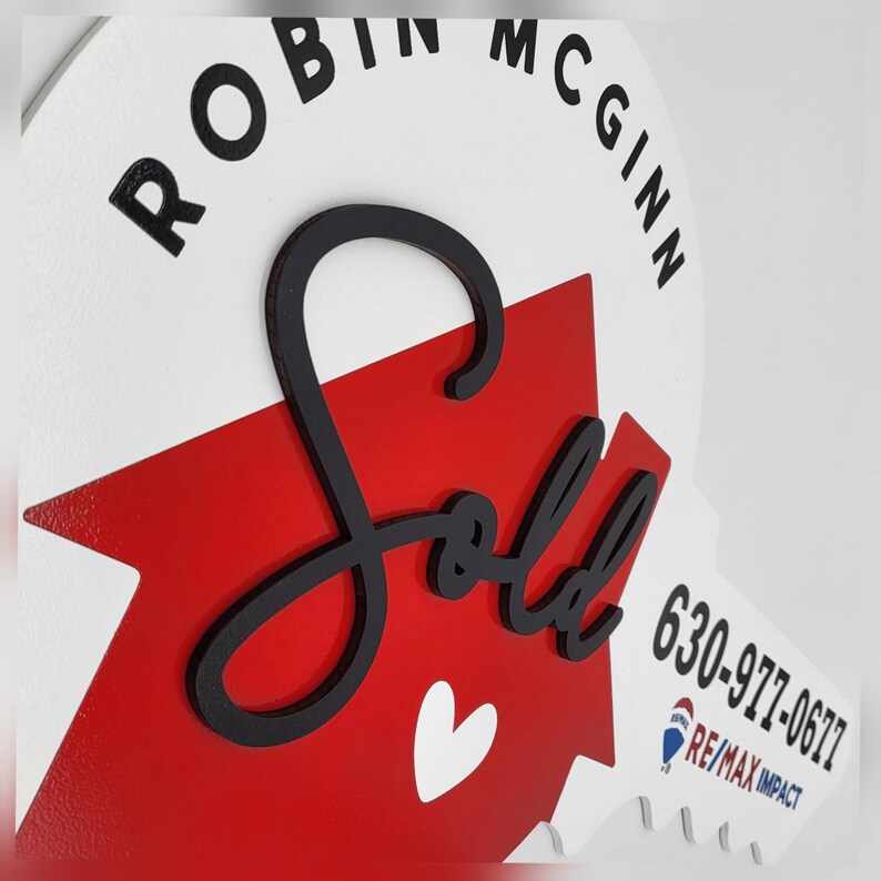Sold Key Sign Remax Remax Sold Sign Remax Realtor Remax Etsy