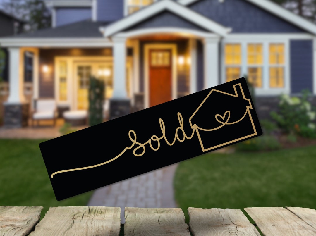 Sold Prop Sign Personalized Sold Sign, Realtor Photo Prop, Plywood Marketing Sign - Etsy