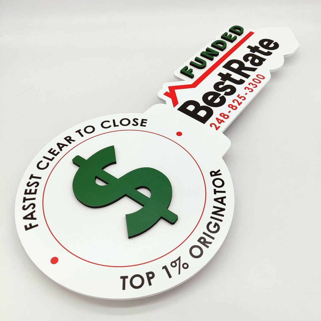 Realtor Closing Signs Sold by Key Sign, Realtor Closing Custom, Sold Real Estate Agent Key ...
