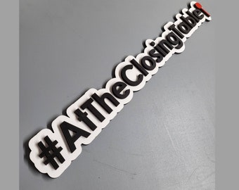 Hashtag Closing Day Sign, Real Estate Closing Sign, Realtor Photo Prop