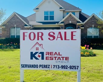 Custom Real Estate Vinyl Banners 13oz, New Construction Vinyl Banner, Outdoor Personalized Banner for Business, Realtor Vinyl Banner