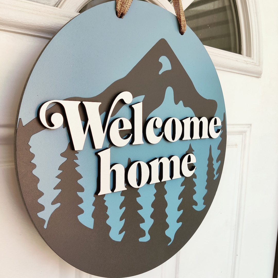 Cedar Mountain Studios Welcome Home Sign