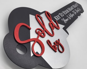 Classic Realtor Sold Key, 3D Wood Key, Sold Real Estate Agent Key, Closing Realtor Gift, Custom Real Estate Sold Key, Sold Sign Homeowner