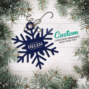 Personalized Snowflake Ornament – The Perfect Christmas Gift for Your Family | Customizable Holiday Decoration for a Special Touch