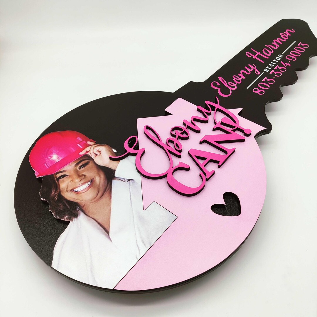 Realtor Key Picture Sign Photo Key Sign, 3D Realtor Key Sign, Closing Photo Prop, Modern Key ...