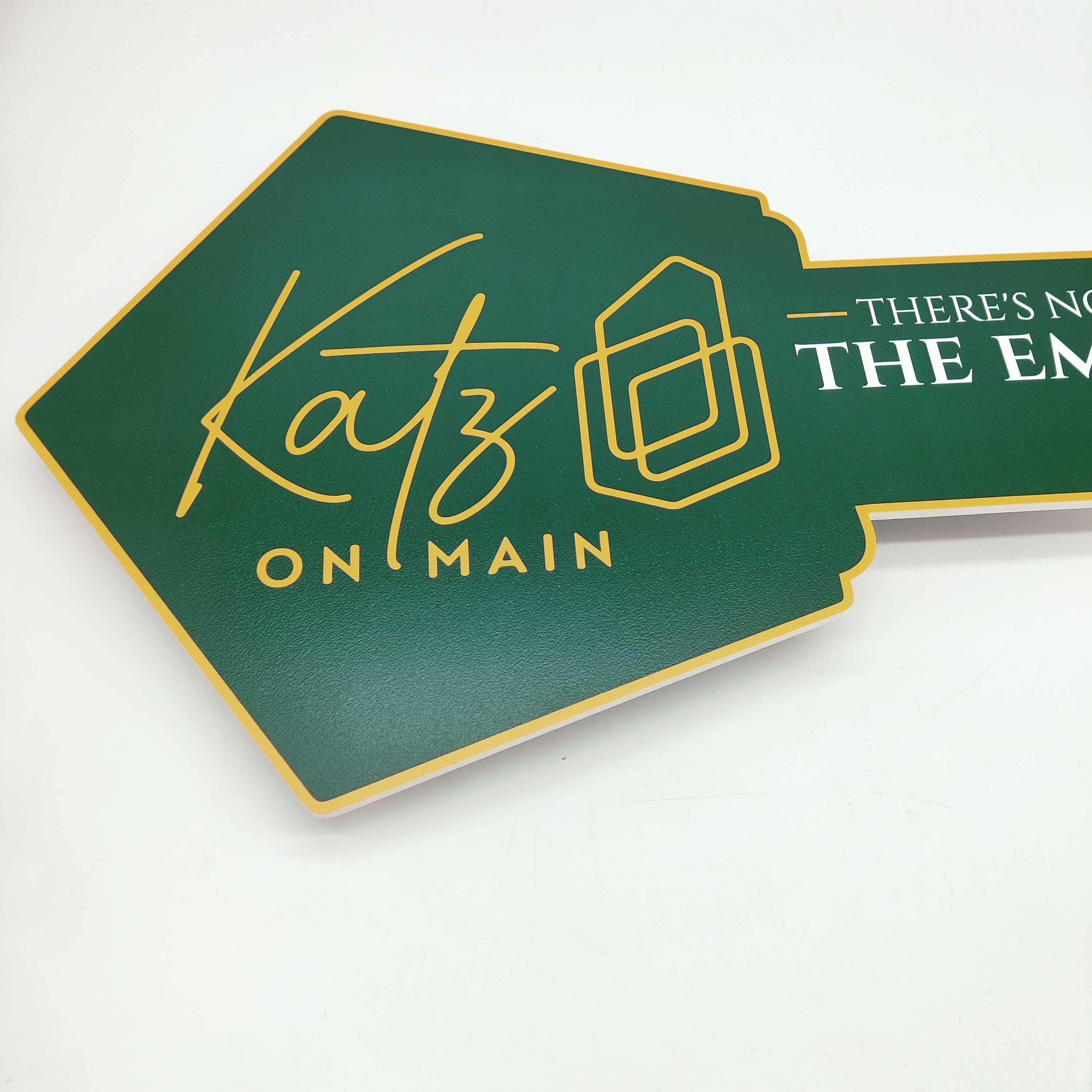 Logo Key Sign, Personalized Realtor Marketing Key Sign, Green Realtor ...