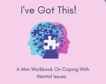 Mini Mental Health Workbook – Coping Skills, Anxiety Relief (PDF Pattern)