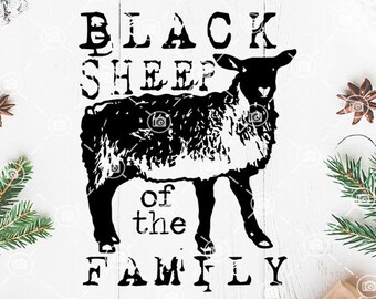 Black Sheep Svg Etsy