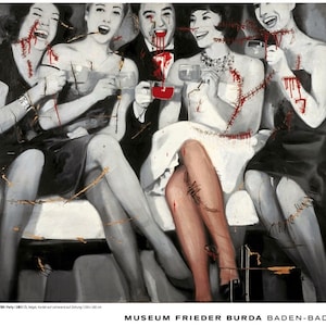 Gerhard Richter, Fiesta, Cartel original de la exposición del museo