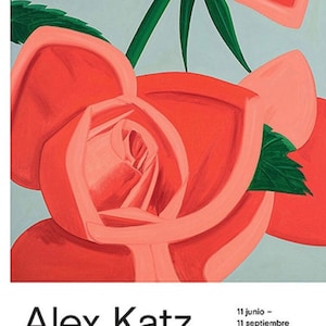 Alex Katz - &quot;Rose Bud&quot; Original Exhibition Museum Poster – Vintage Art Print