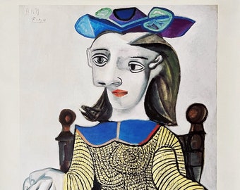 ピカソ　黄色のセーター　複製画 ピカソ 黄色のセーター 複製画 ピカソとその時代展 私の1点＞（5）絶対