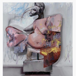 Jenny Saville, cartel original de la exposición del museo