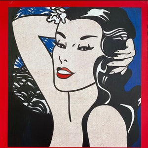 Roy Lichtenstein, Little Aloha, Original Exhibition Museum Poster. 1988