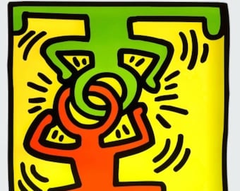 Keith Haring, Headstand, Original Ausstellung Museumsplakat