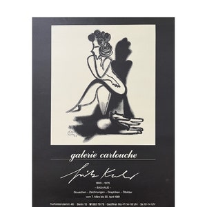 Fritz Kuhr. Original Museum Exhibition Poster. 1981.