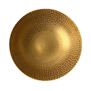 Seltene Emilio Pucci für Rosenthal Studio Line Porzellan Schale - 1960er Jahre “Metropol” Gold Kiesel Design