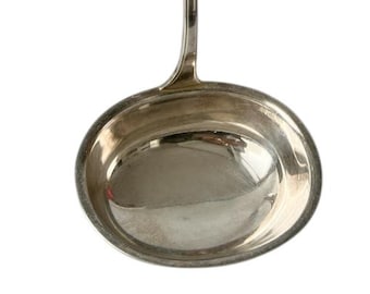 Art Deco Silver-Plated Soup Ladle: WMF Wellner Silber, German Tradition