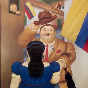 Fernando Botero – &quot;National Holiday&quot; Original Museum Exhibition Poster, 1983