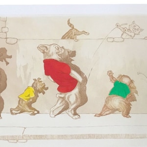 Boris O’Klein, Dirty Dogs of Paris. Original Signed Etching.