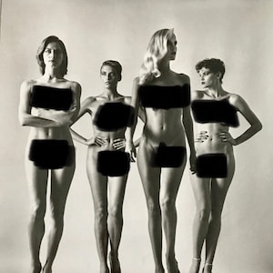 Helmut Newton, Sumo, Original Exhibition Poster Helmut Newton  &quot;They Are Coming&quot;