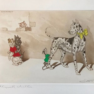 Boris O’Klein, Dirty Dogs of Paris. Oryginalna sygnowana akwaforta.