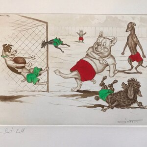 Boris O’Klein, Dirty Dogs of Paris. Oryginalna sygnowana akwaforta.