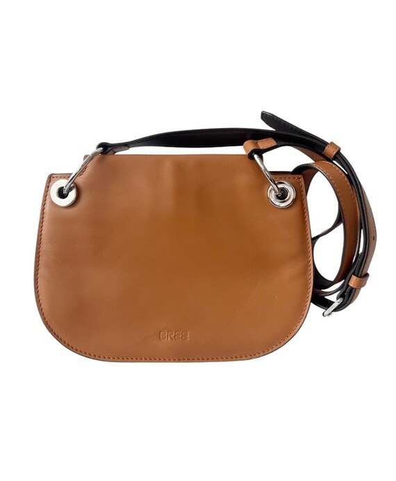 BREE ショルダーバッグ キャメル レザー 即決☆BREE☆オールレザーショルダーバッグ ブリー メンズ レディース